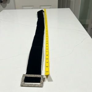 CHRISTIAN DIOR Vintage Velvet Belt. Size M/L. Elegant and stylish.